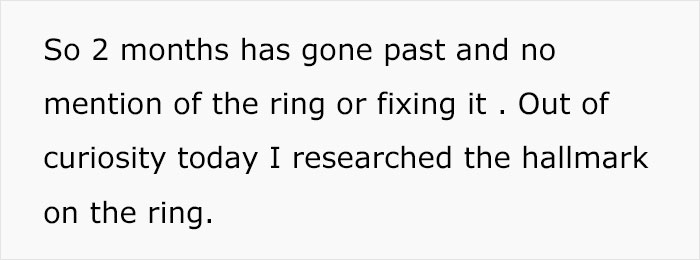 “I Know He Can Afford So Much More”: Woman Checks Her Engagement Ring’s Hallmark And Finds Out That It’s “Cheap” “I Know He Can Afford So Much More”: Woman Checks Her Engagement Ring’s Hallmark And Finds Out That It’s “Cheap”