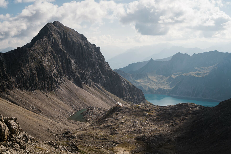 Hiking Above The Lünersee, Austrian Alps