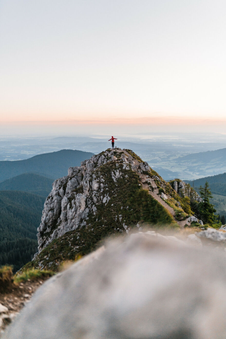 Sunrise Hike In The German Alps