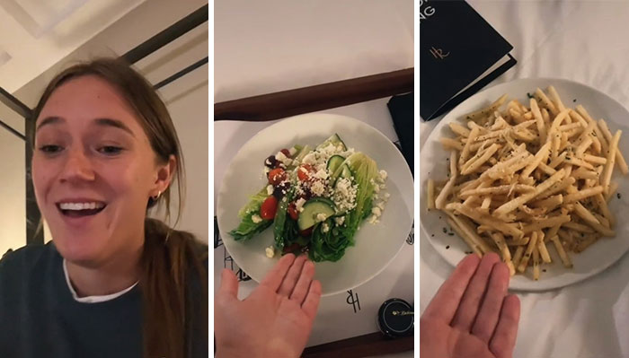 A TikToker from New Zealand experiences culture shock with American food and lifestyle after relocating to the US.