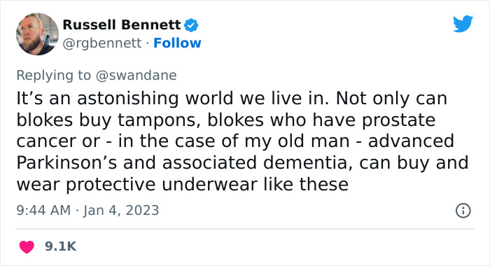 Retired Football Player Is Shocked To See ‘Tampons For Men’ At The Store, Finally Learns What Tampons Actually Are Retired Football Player Is Shocked To See ‘Tampons For Men’ At The Store, Finally Learns What Tampons Actually Are