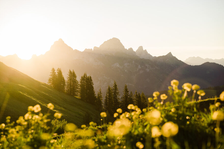 Sunrise Hiking In Tirol, Austria