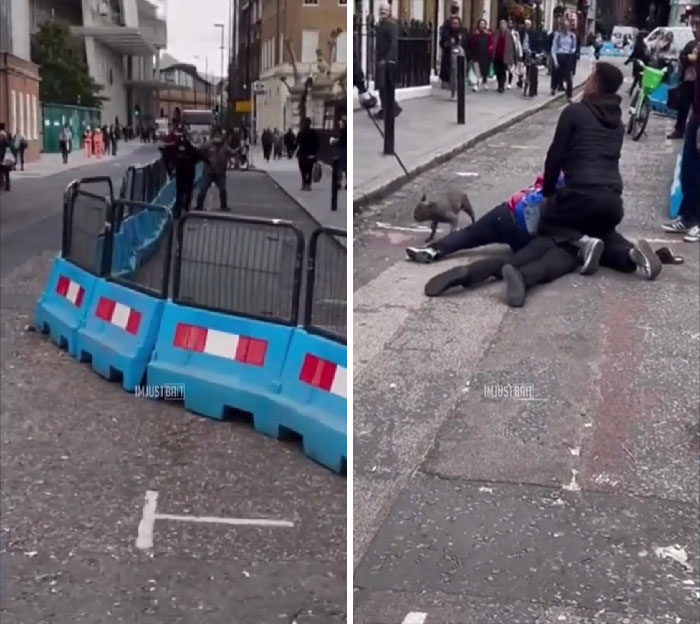 A Phone Thief Stopped In His Tracks By The Public