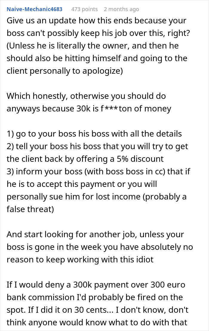 Stupid Boss Loses $300k Just Because He Wanted To Save 30 Cents Stupid Boss Loses $300k Just Because He Wanted To Save 30 Cents