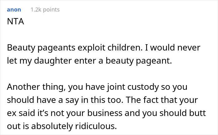 Dad Doesn&rsquo;t Want His 6-Year-Old Daughter To Go To Beauty Pageants, His Ex-Fianc&eacute;e Disagrees