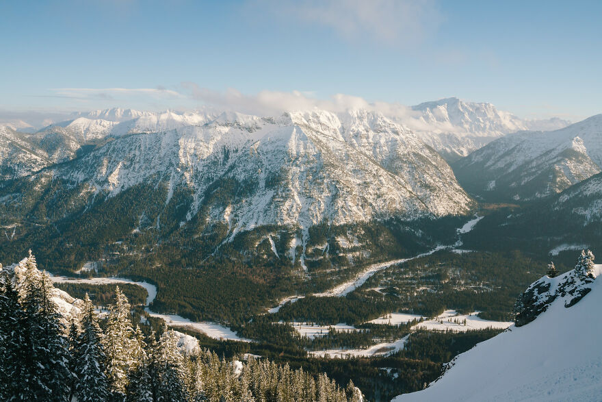 Wintery Afternoon In The German Alps