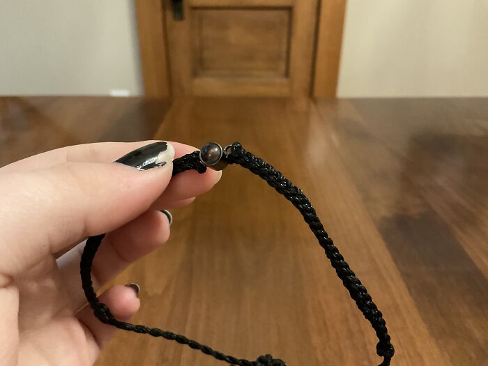 Sorry Here Is What The Bracelet Looks Like. If You Look Through The Bubble, There Is A Tiny Picture Of My Dog