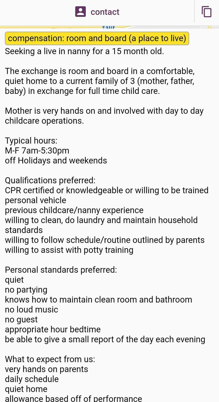 Wanted: Live-In Slave