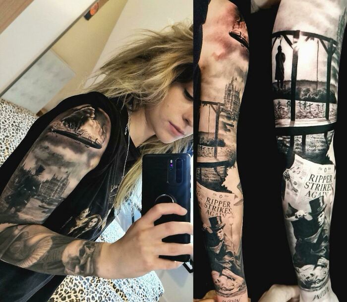 My Victorian Sleeve. Done By Razvan Grecu In Nr Studios, Cheltenham, UK