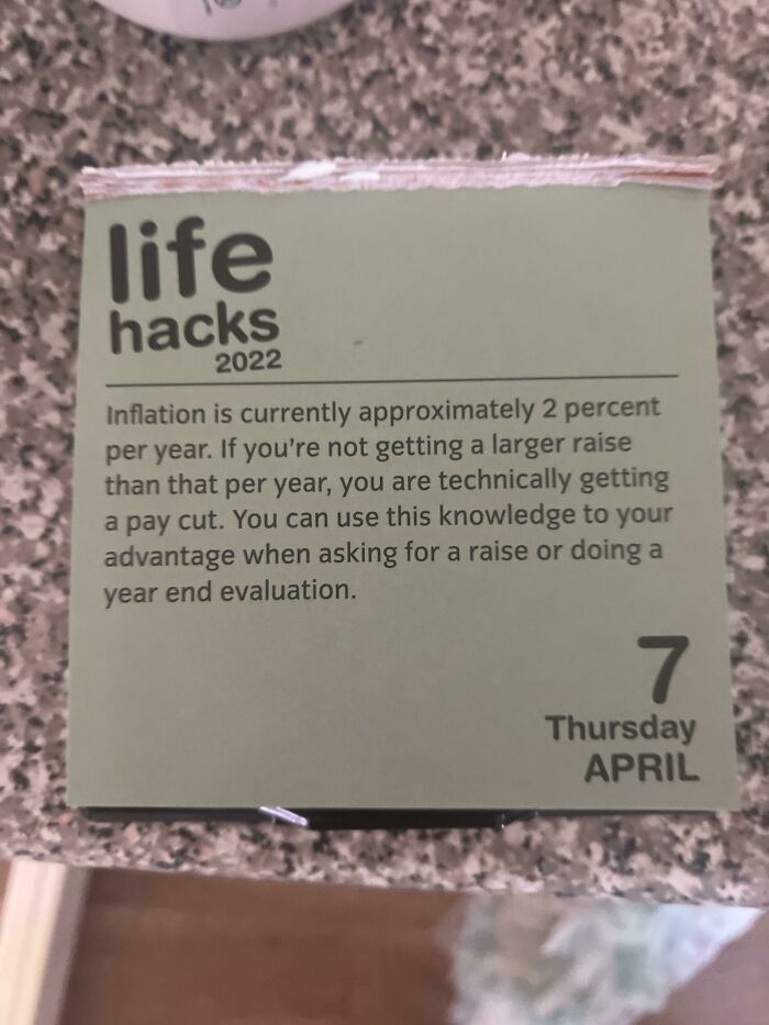 2022 Daily Life Hack Calendar