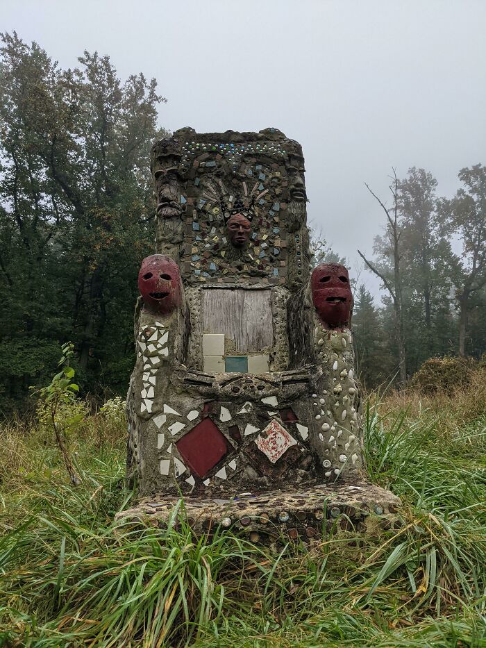 Chair In The Woods For The Outsider Art Park