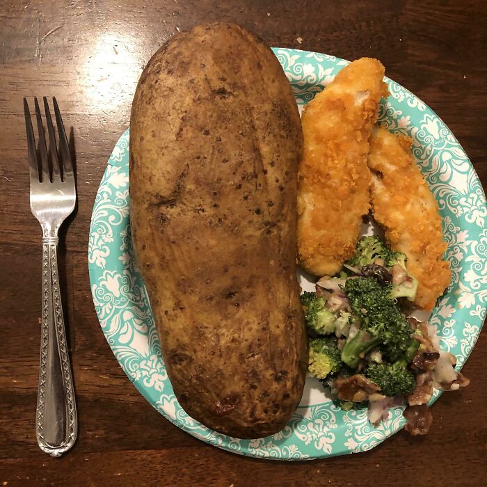 This Baked Potato. Potato From Aldi, US