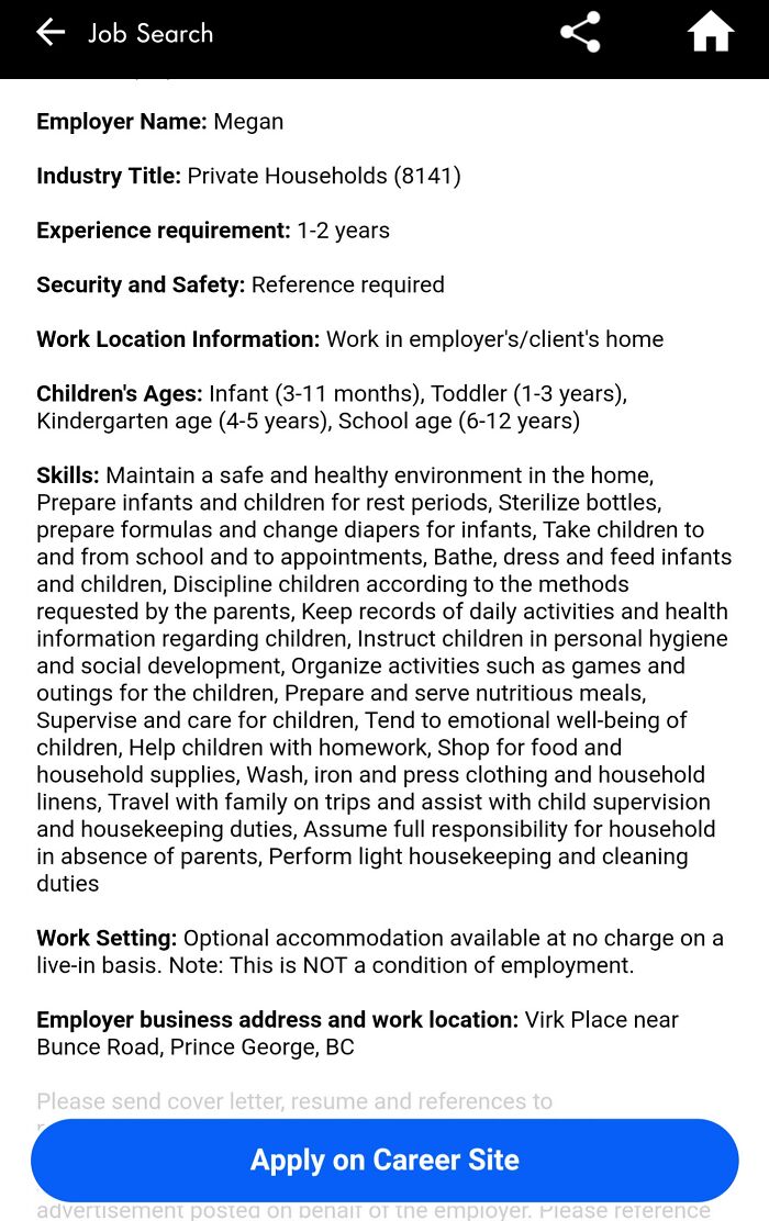 "Nanny" Job That Is Literally Just Being A Mother To 4 Kids For Minimum Wage