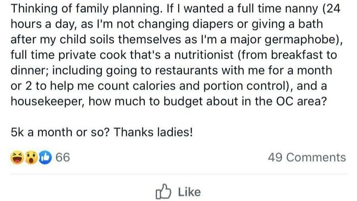 24/7 Nanny That's A Nutritionist. $5k To Play Mom Because I Dont Want To Be One