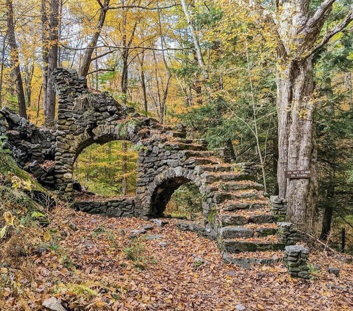 Pass Under The Stairs To Nowhere, Then Turn Around Three Times, To Find Yourself Right Where You Need To Be. His Is In Madame Sherri Forest In West Chesterfield, NH