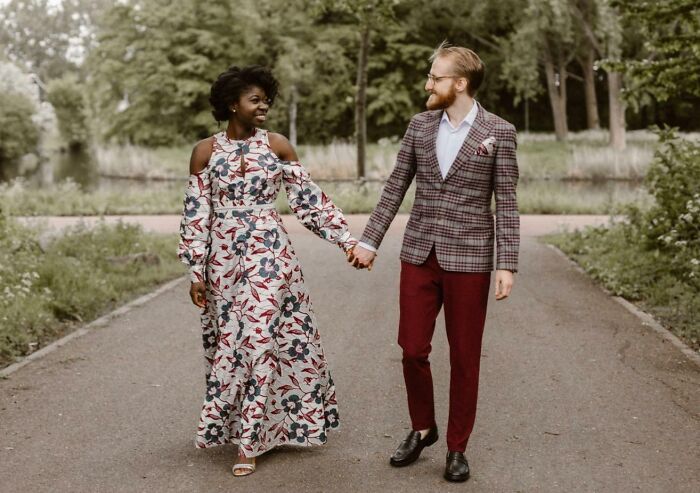 Hice un vestido de novia poco convencional