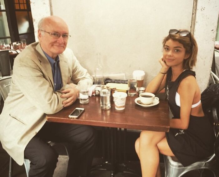 Sarah Hyland With Her Father Edward James Hyland