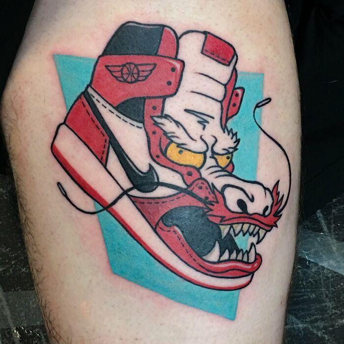 This Air Jordan Dragon Tattoo