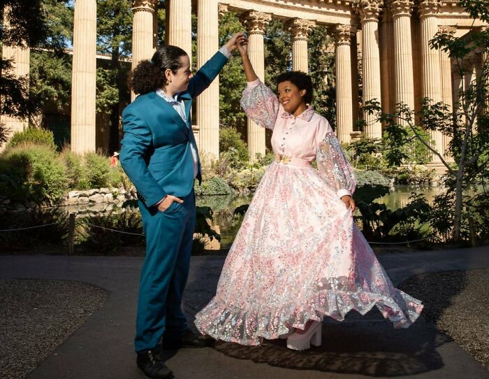 I Made The Perfect Gown For My Engagement Photo Shoot