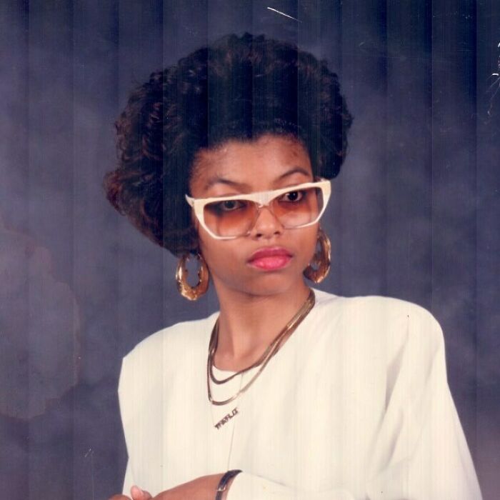 Picture of Taraji P. Henson in yearbook