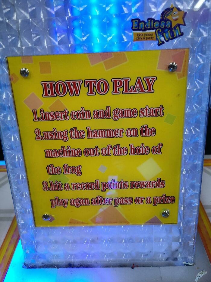 Endless Fun Trying To Read This Sign