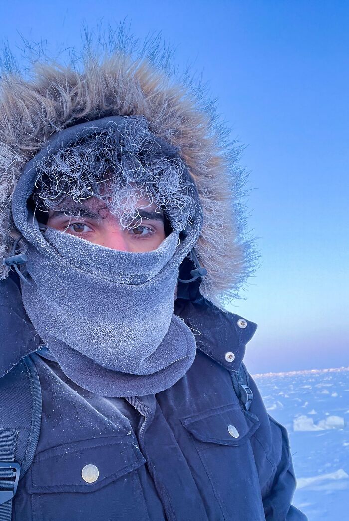 Standing On The Arctic Ocean This Evening In Barrow, Alaska