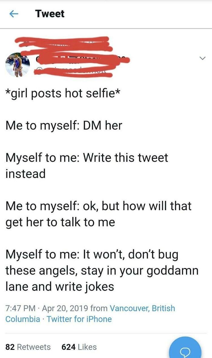 Nice Guy Staying In His Line