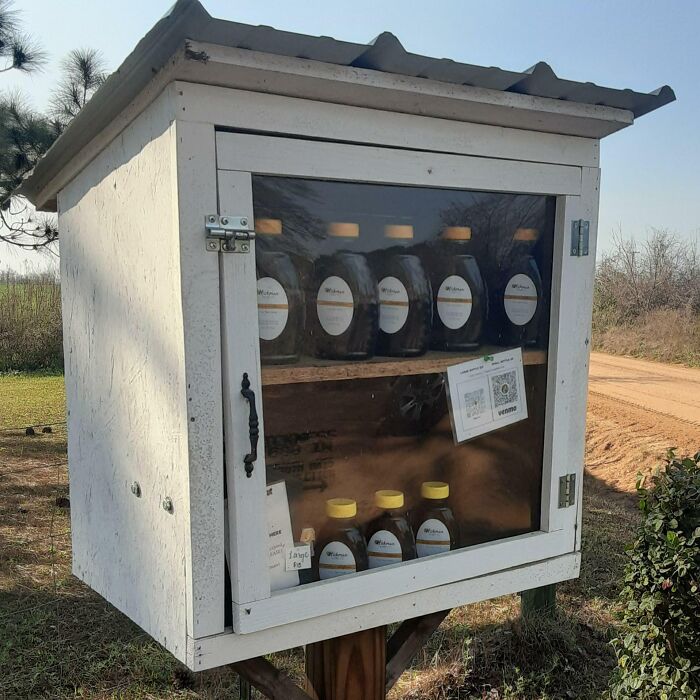 I Buy Honey From Backroad Beekeeper Stands. This One Was On A Georgia Dirt Road