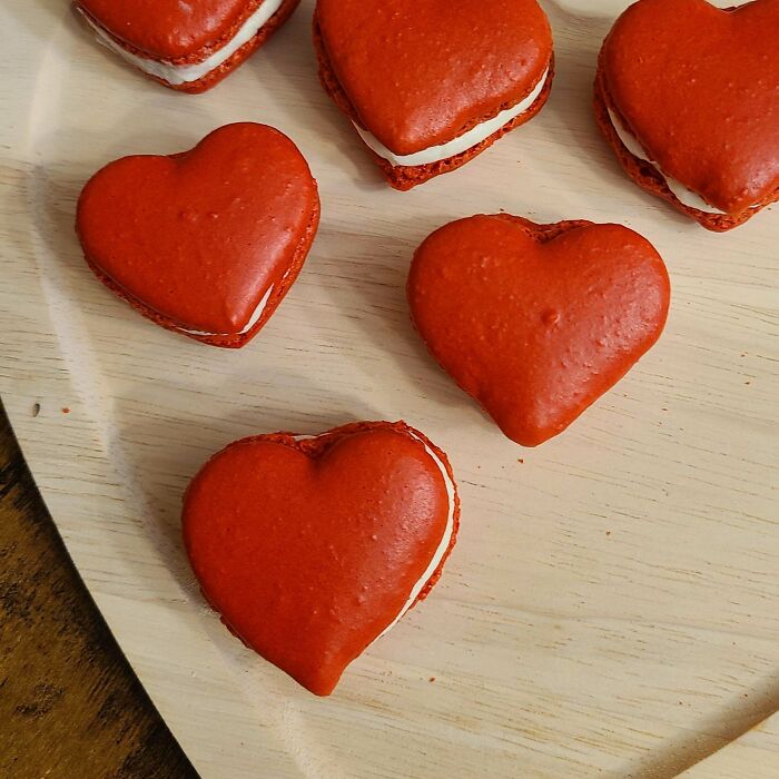 I Made Valentine's Macarons