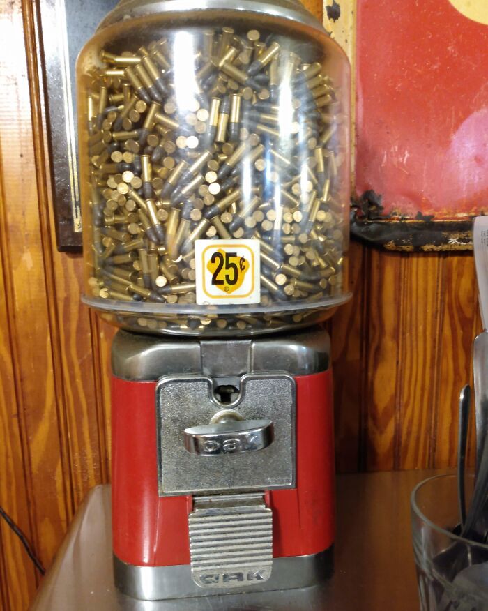 This Faux Vending Machine At A Small Texas Dinner