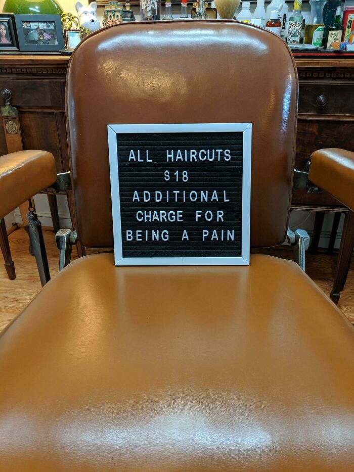 New Sign For The Barber Shop