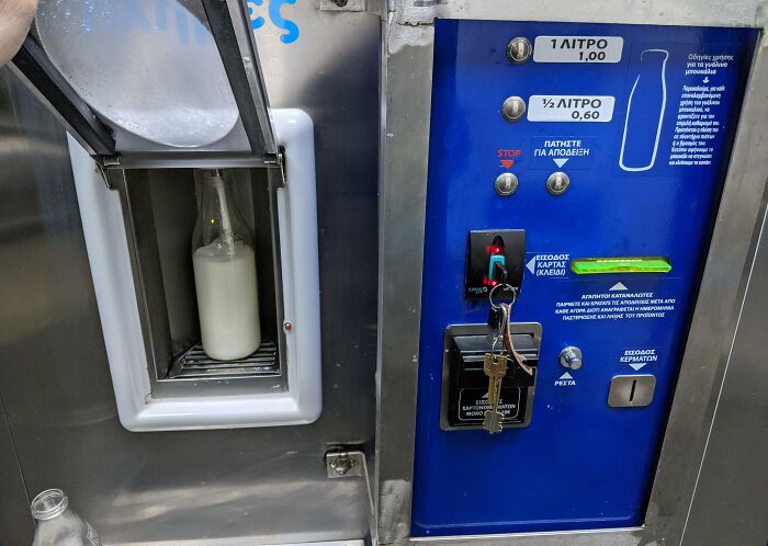 Milk Dispenser In Greece