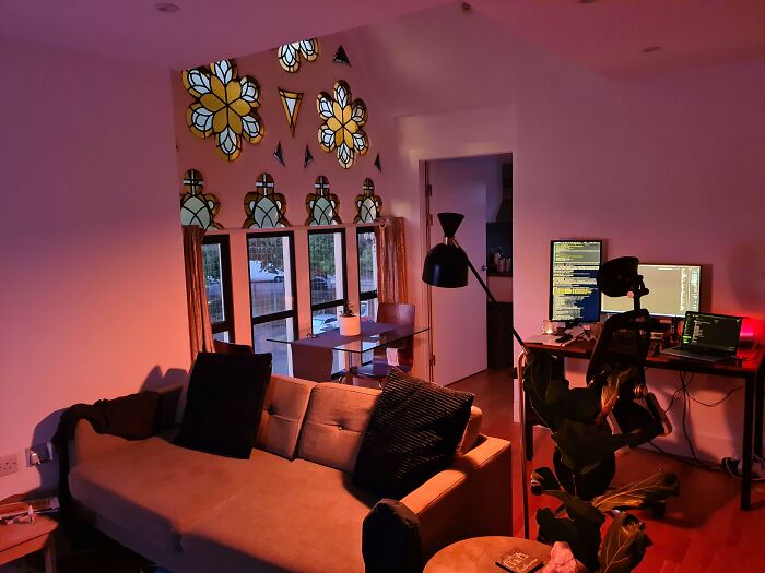 My Apartment, A Converted Church From The 1800s, On A Cold Evening In London