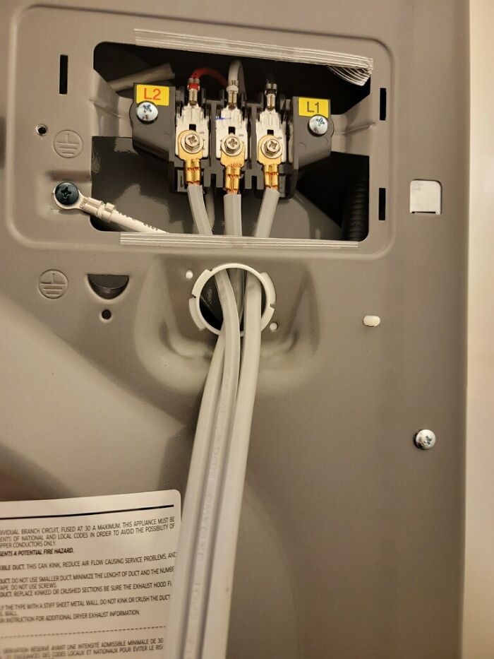 Something Is Out Of Place. If You Don't Know What's Wrong With This Picture, Please Don't Install A Dryer At My Mother's House Again. Thank You