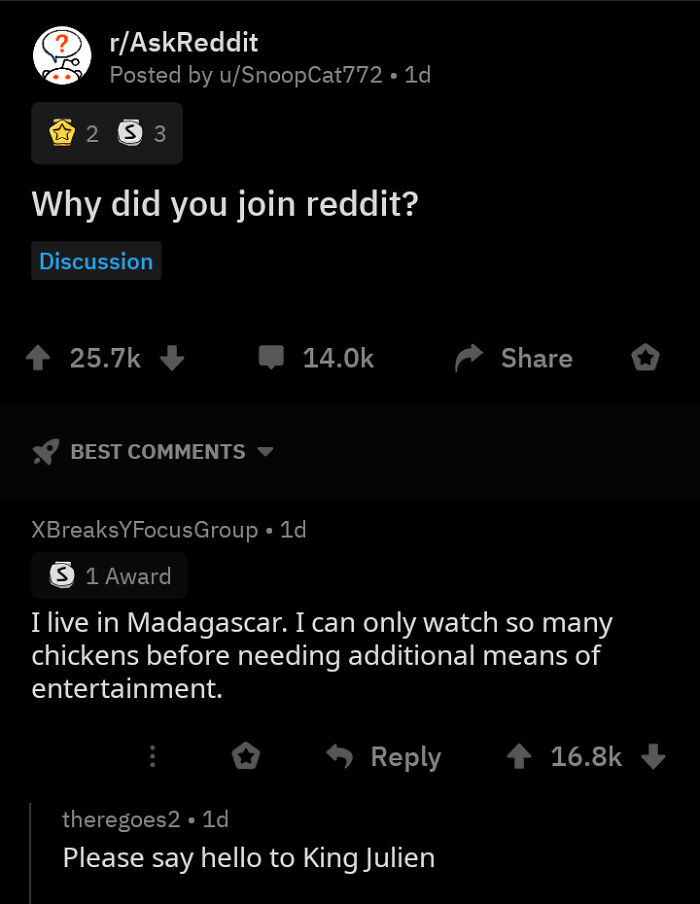 I Love These Types Of Comments Man!