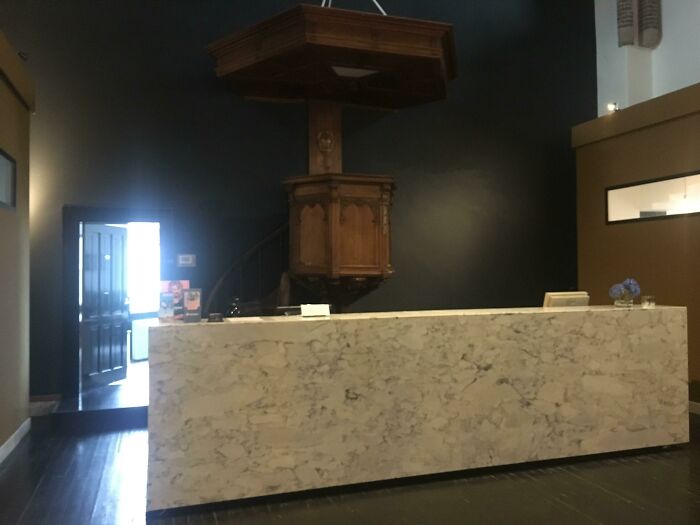 An Old Church Repurposed Into A Dentist Office In The Netherlands