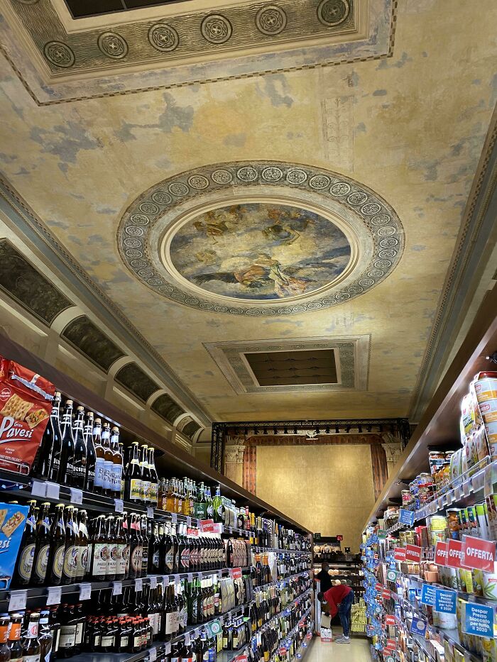 A Supermarket In An Old Theater In Venice, Italy