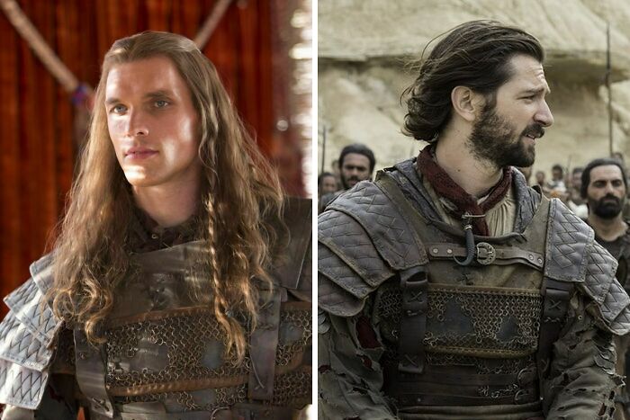 Ed Skrein as Daario Naharis in Game of Thrones and Michiel Huisman as Daario Naharis
