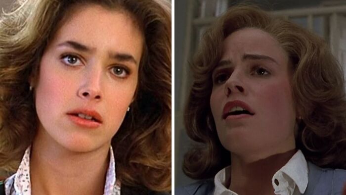 Claudia Wells as Jennifer in Back to the Future and Elisabeth Shue as Jennifer