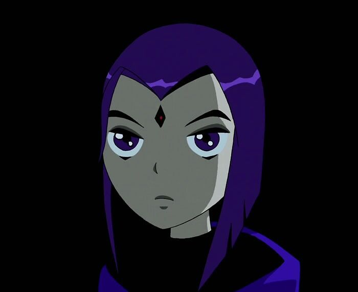 Female cartoon character with purple hair and a focused expression symbolizes fame and strength.