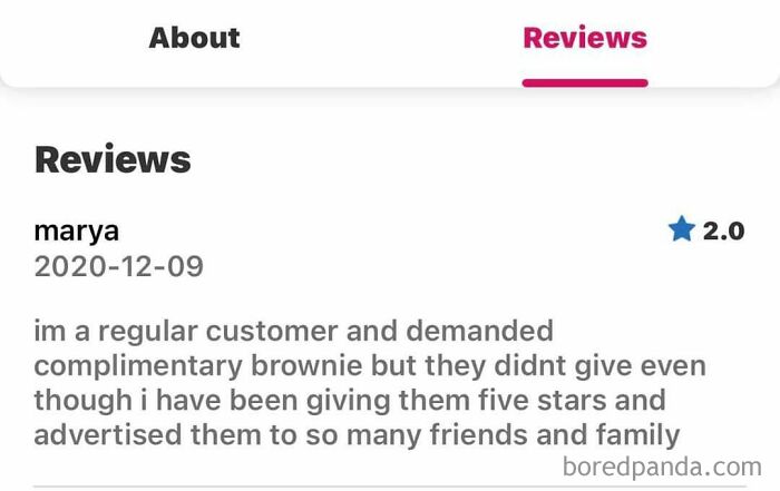 Review Shared By Restaurant Owner In Our Local Group