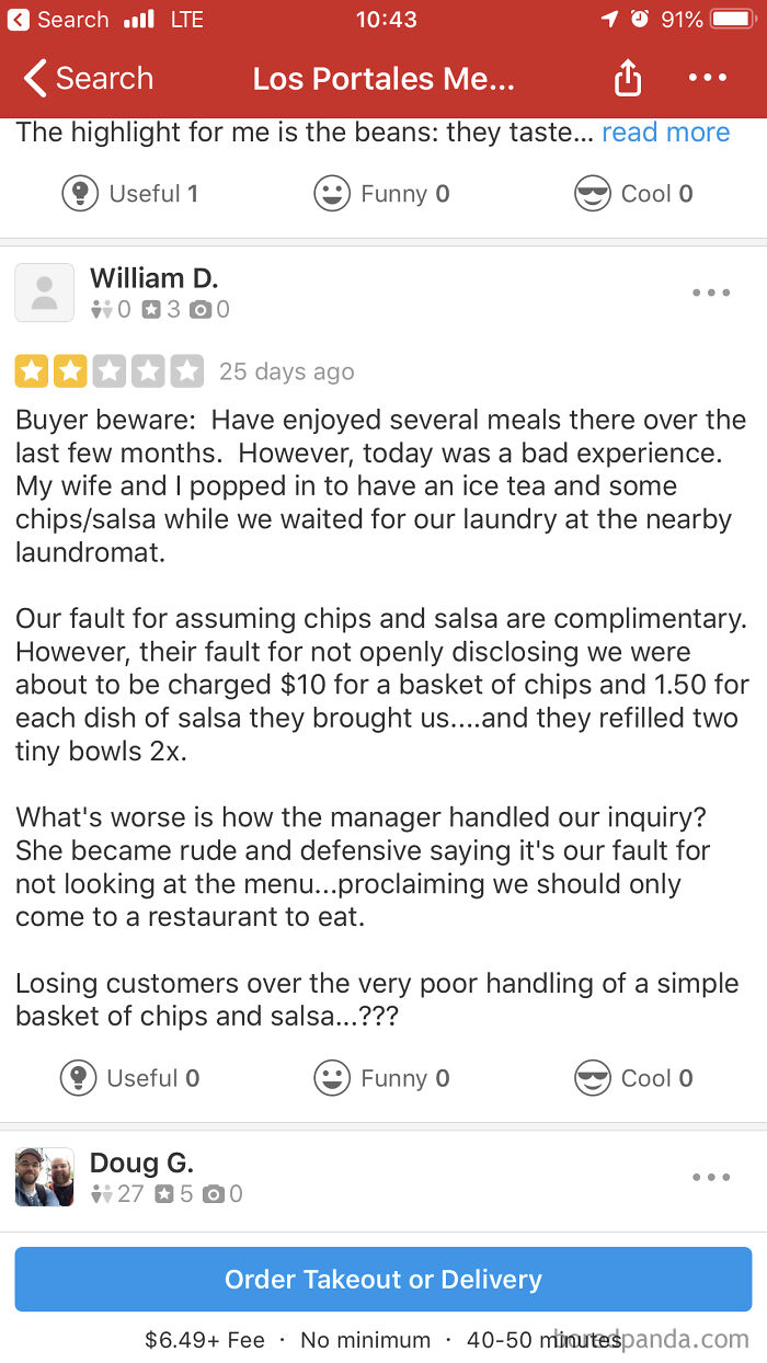 CB Goes To Restaurant Expecting Free Food, Shocked When He’s Charged