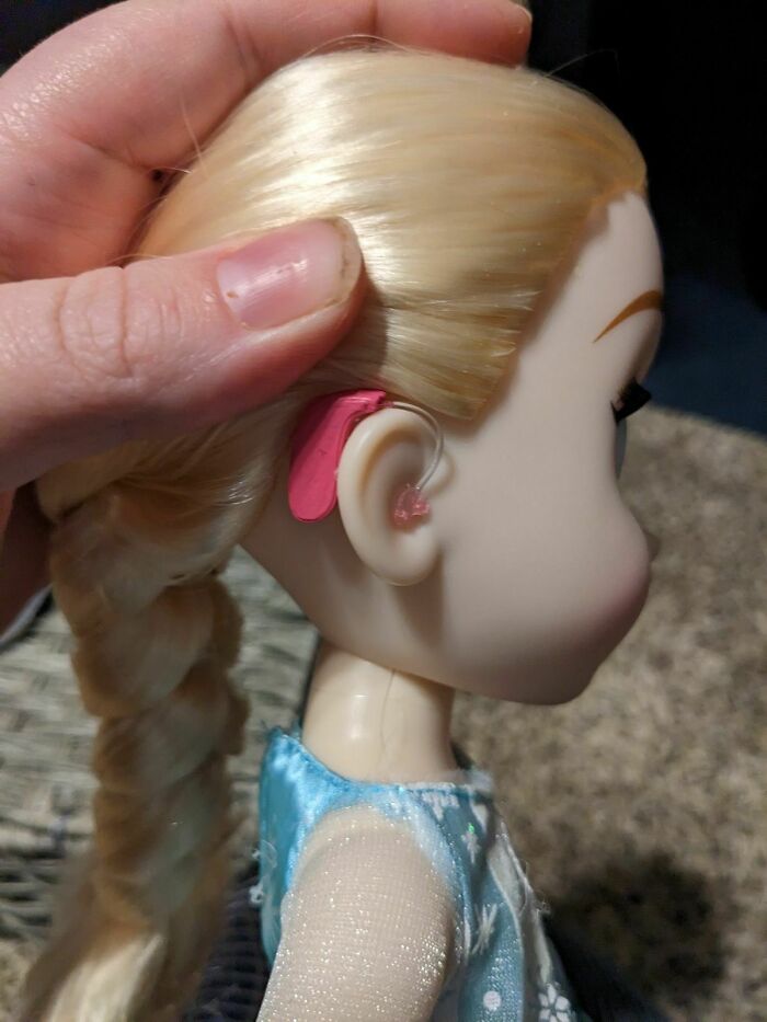 Wife And I (Mostly Her) Added Hearing Aids To Our Niece's Gift. They Match Hers