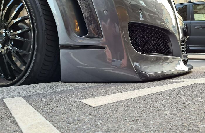 Saw A Bentley Parked Like This In Zurich And It Immediately Gave Me Anxiety