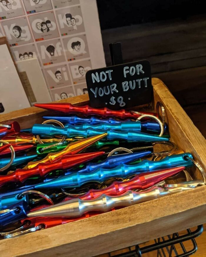 I Know What It Is Not... They Are Pointy A Ribbed And They Have A Key Chain Ring On One End, Any Ideas?