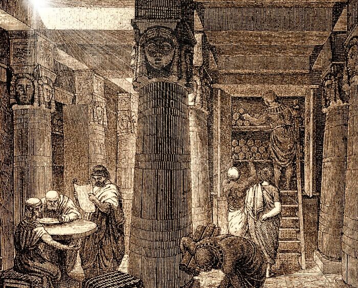 Library of Alexandria (sepia)
