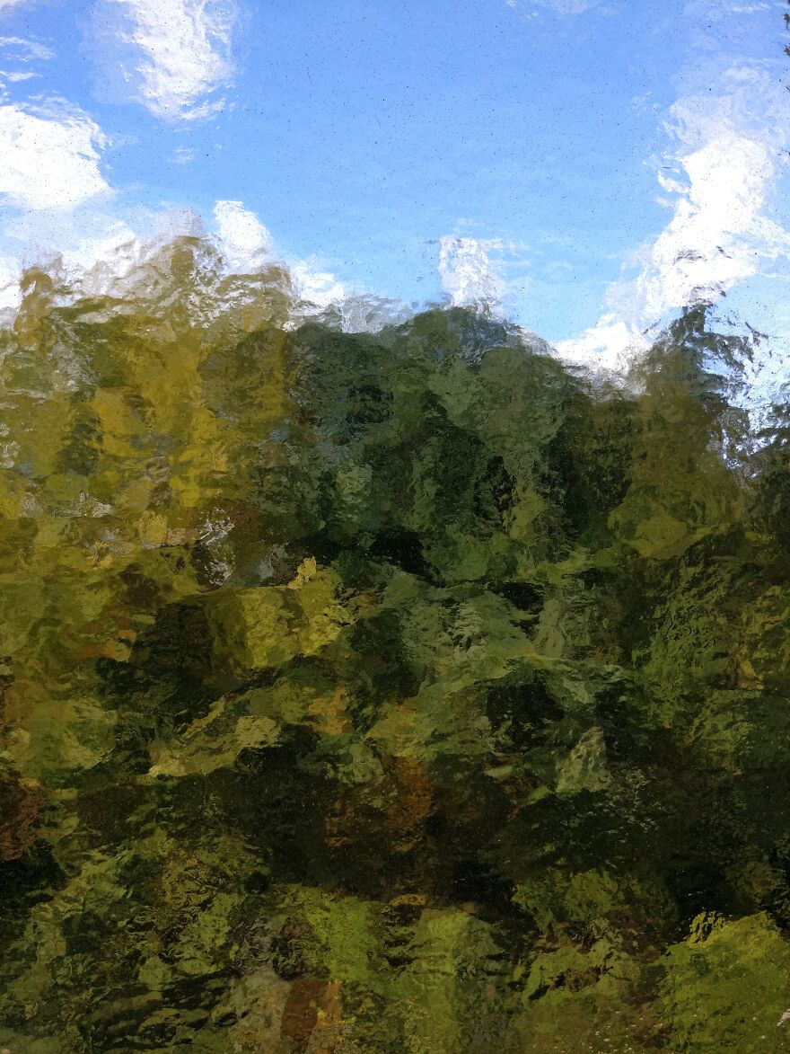 The Photo Taken Through My Bathroom Window Looks Like A Real Piece Of Art