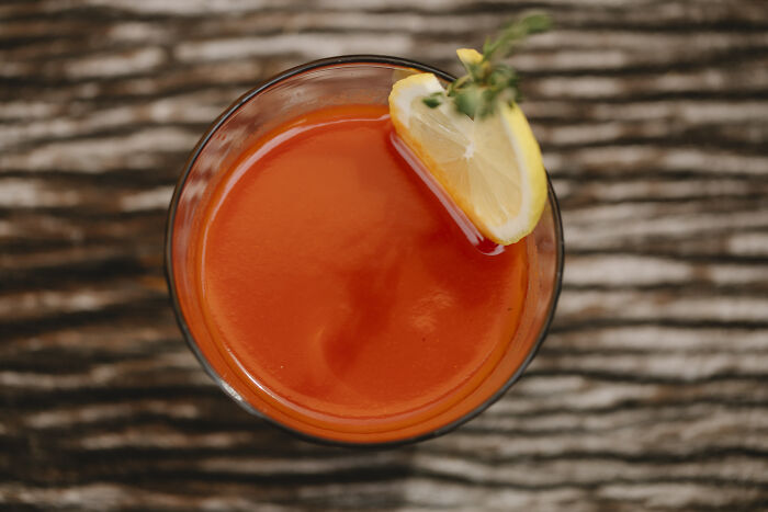 Bloody Mary cocktail in a glass 