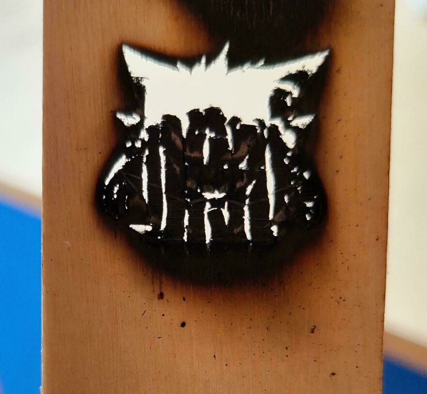 Accidentally Set Fire To Wood, But It Came Out Looking Ominous!