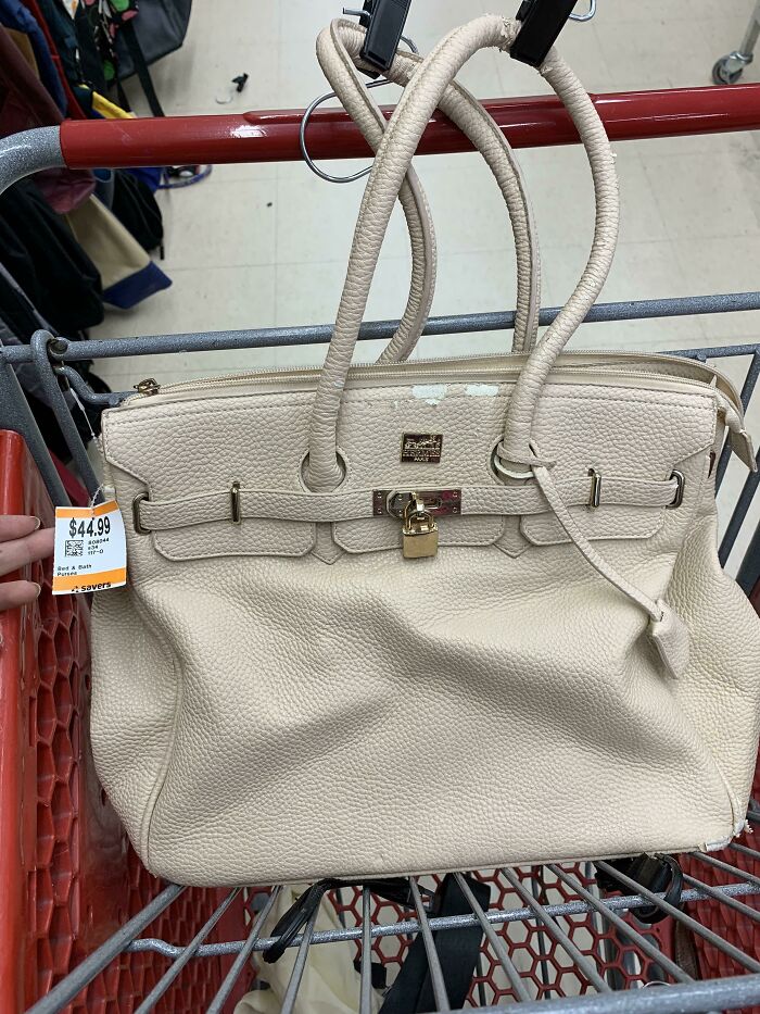 $44 For A Horrible Quality, Fake, Peeling “Hermes Birkin”